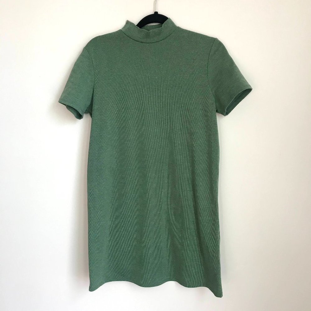 Mock Neck Tshirt Dress